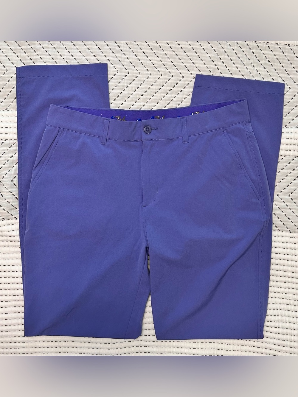 Men's Stretch Golf Chino Pants in Royal Blue